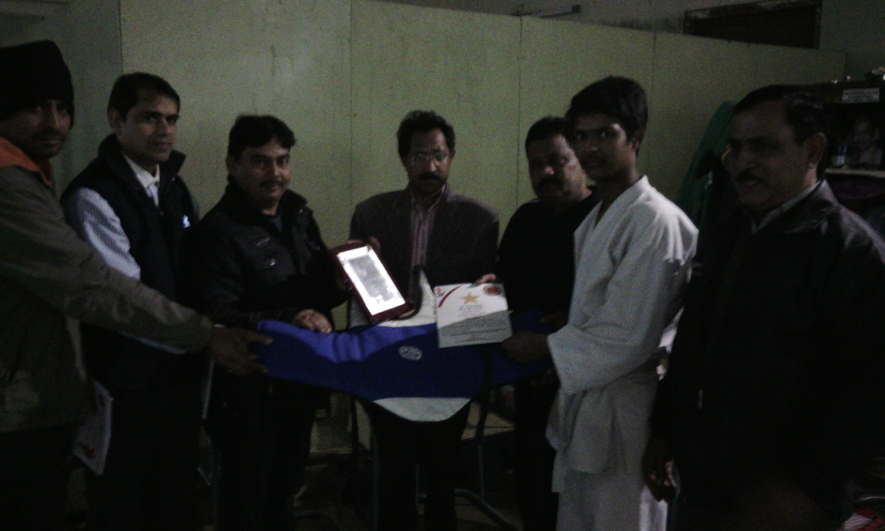 Star Of The Month Sanjeev For December 2014 At Shao Kano Martial Arts Club (karam Pura)